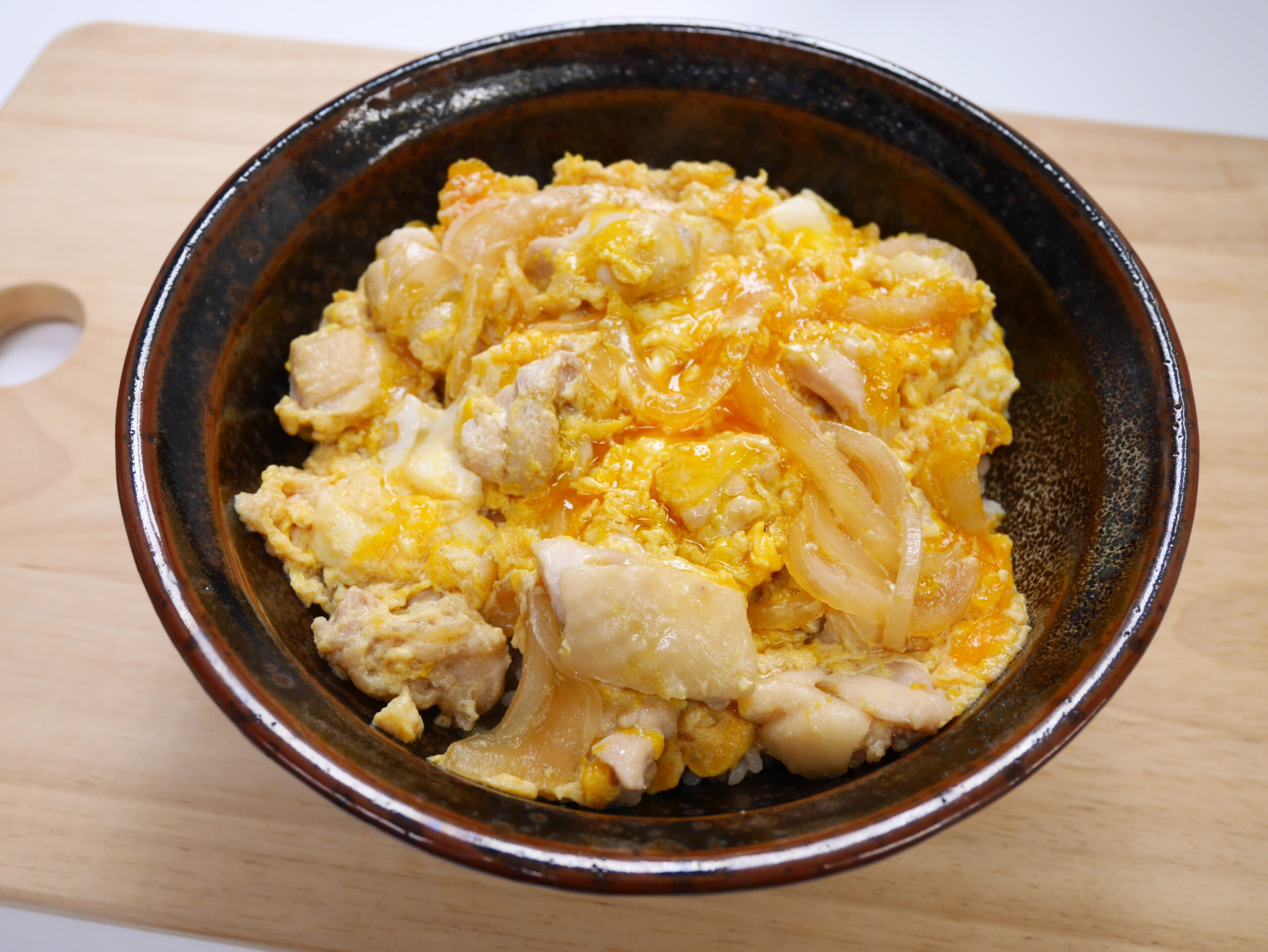 玉ねぎスライスの親子丼